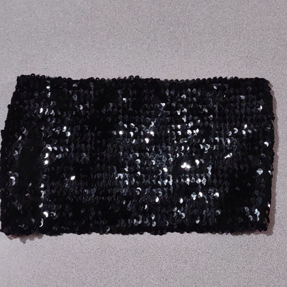 Dots Black Sequence Crop Top Size Medium